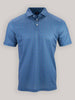 Simon baby pique floral print, a golf polo featuring blue and white