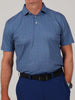Simon baby pique floral print, a golf polo featuring blue and red