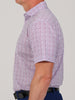 Simon baby pique floral print, a golf polo featuring a collar and short sleeves