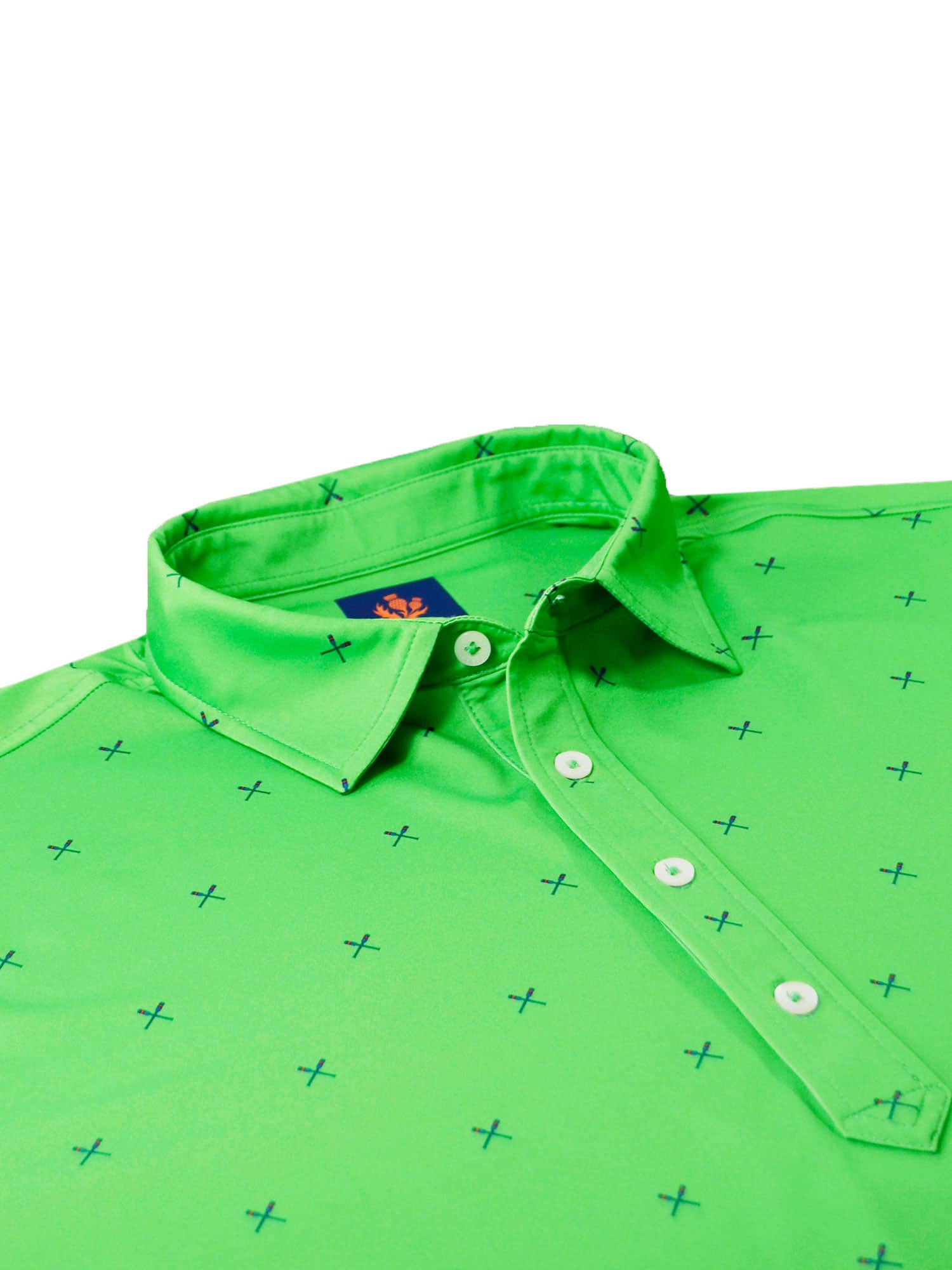Golf Polos and Shirts For Men- Oar Print