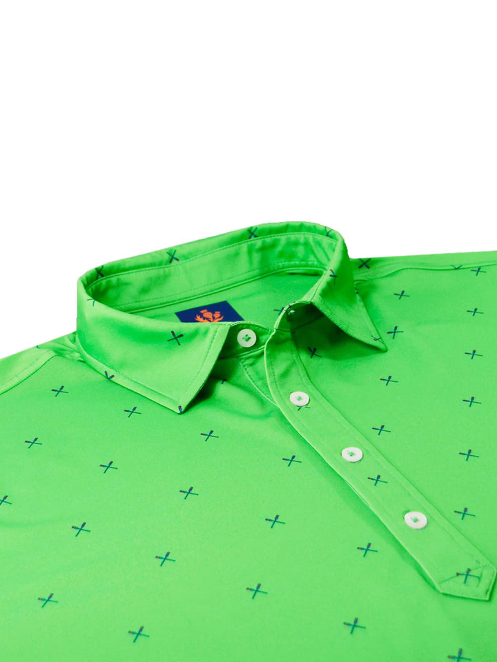 Golf Polos and Shirts For Men- Oar Print