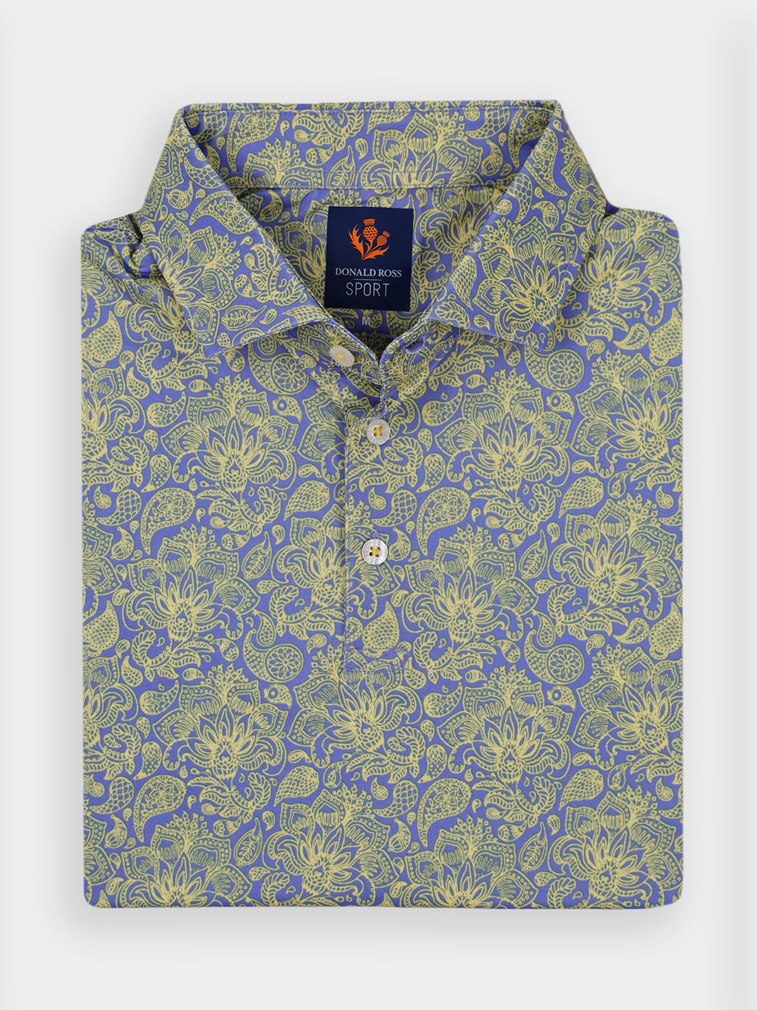 Men's Flower Print Polo