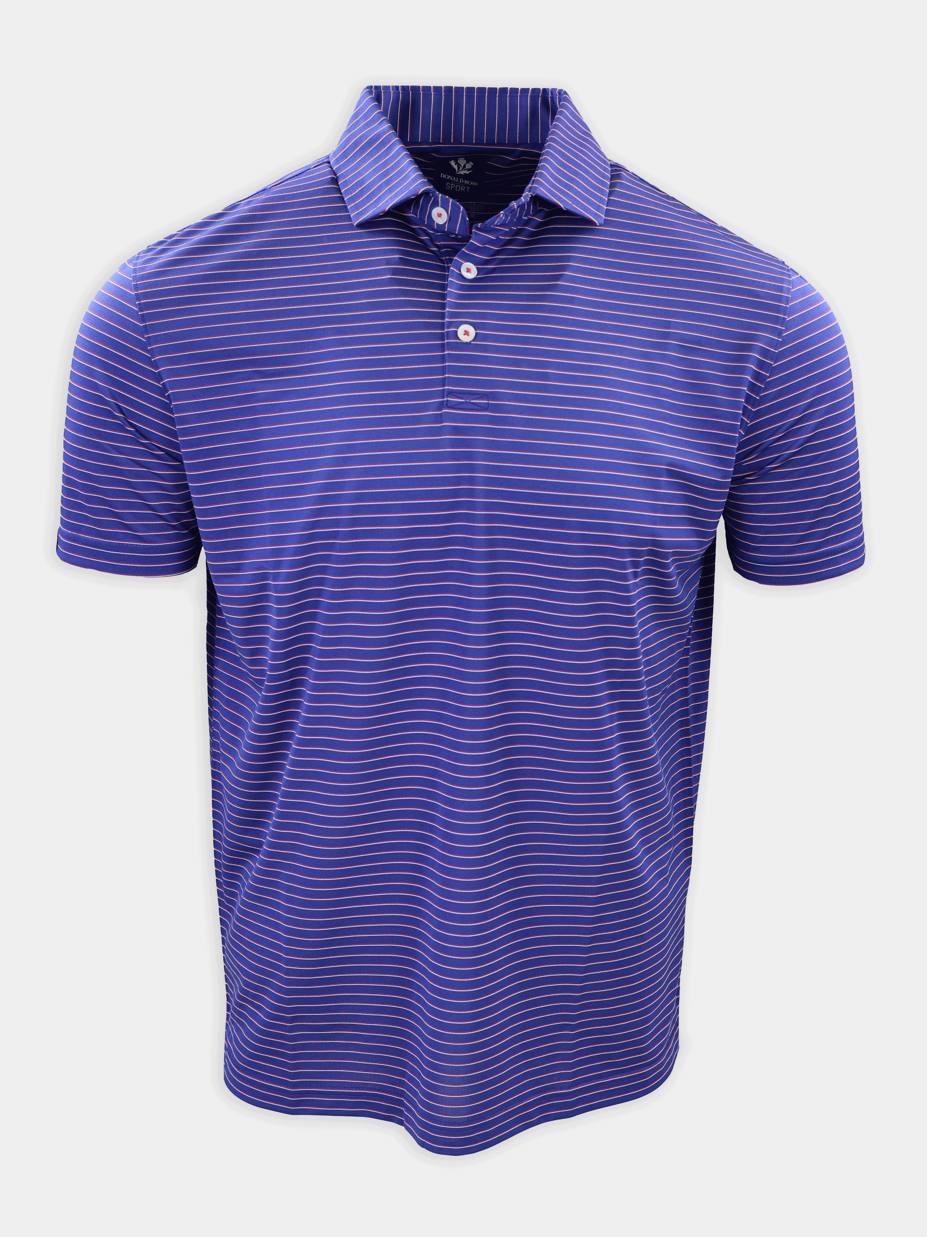 Pin Stripe Patriotic Polo - Sport Fit