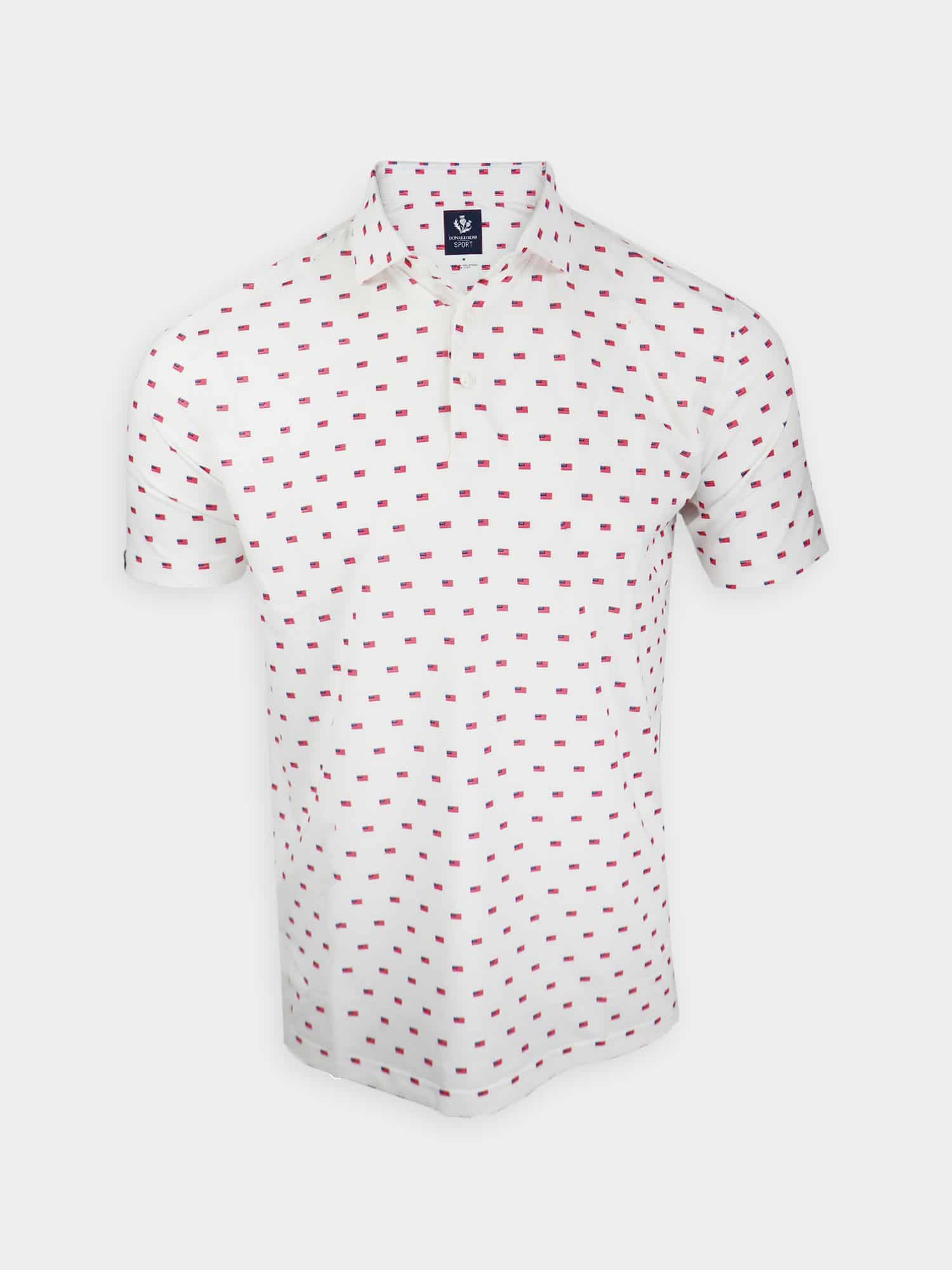 Men's Golf Polo Shirts- American Flag