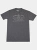 Gray T-shirt with white text reading "Donald J. Ross Assoc. 1872, Golf Course Design, Architecture & Construction"