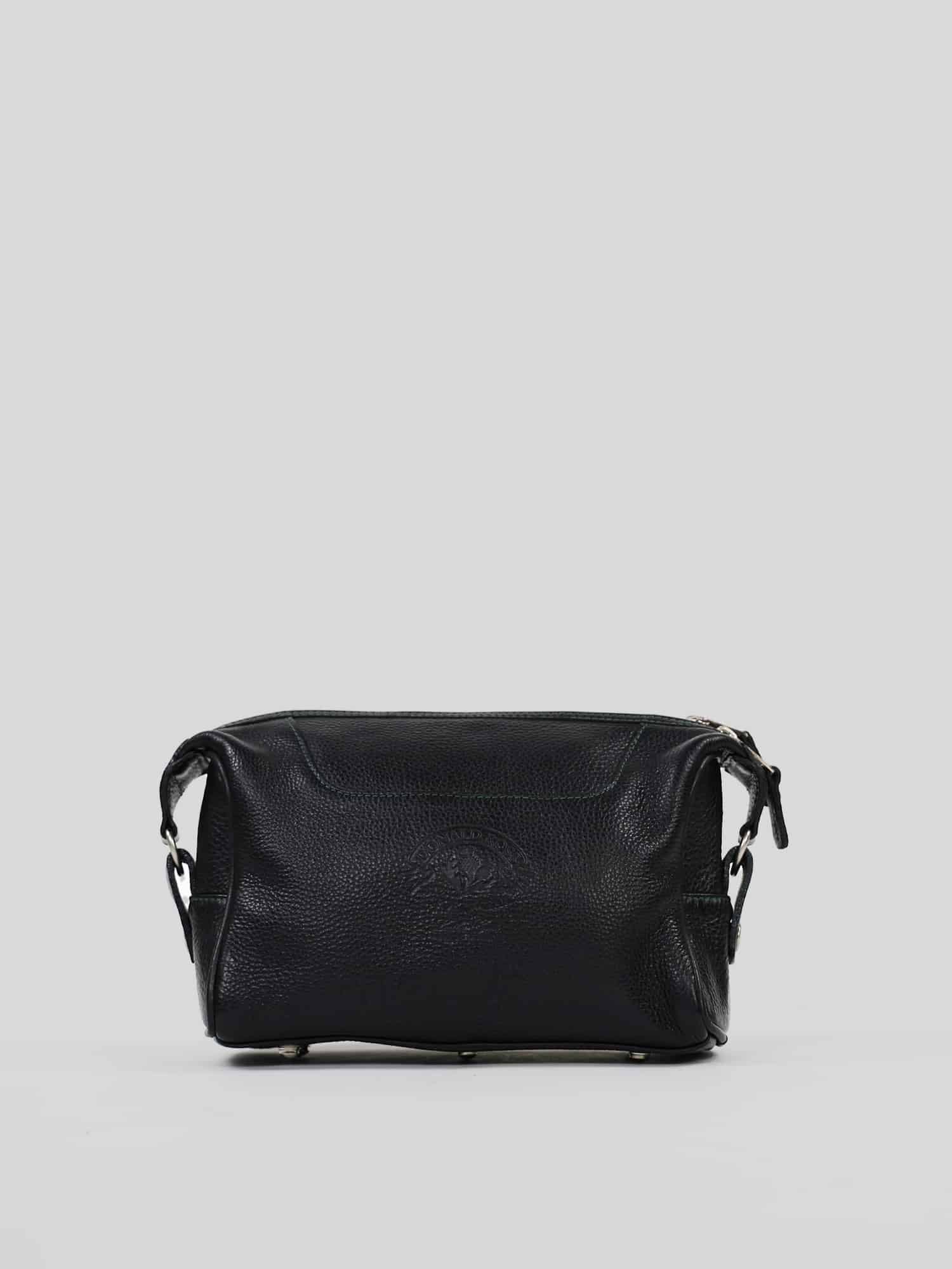 Black Leather Toiletry Bag - Limited Edition
