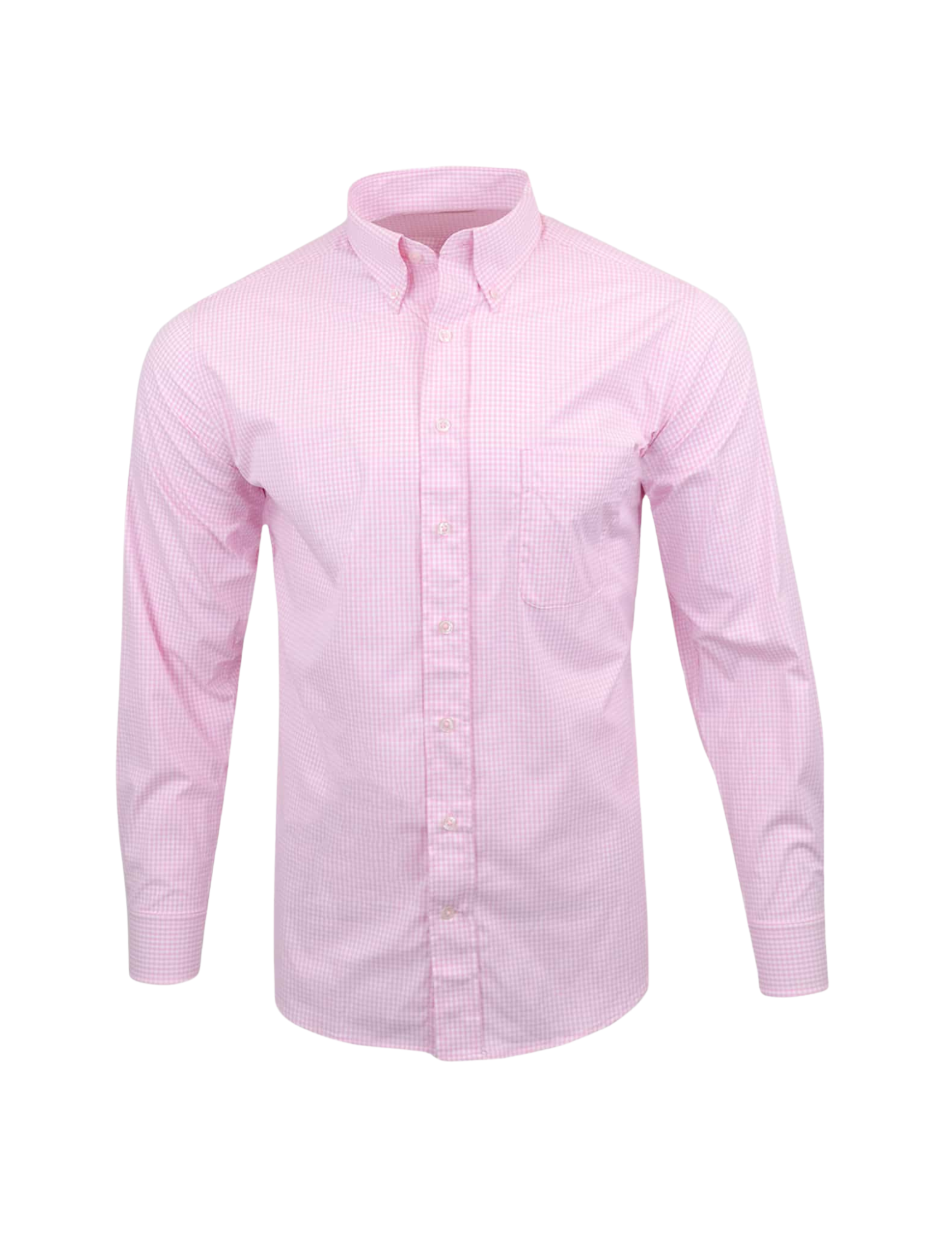Micro Gingham Woven Shirt- B&T Fit