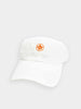 White baseball cap with an orange Donald Ross emblem on the front