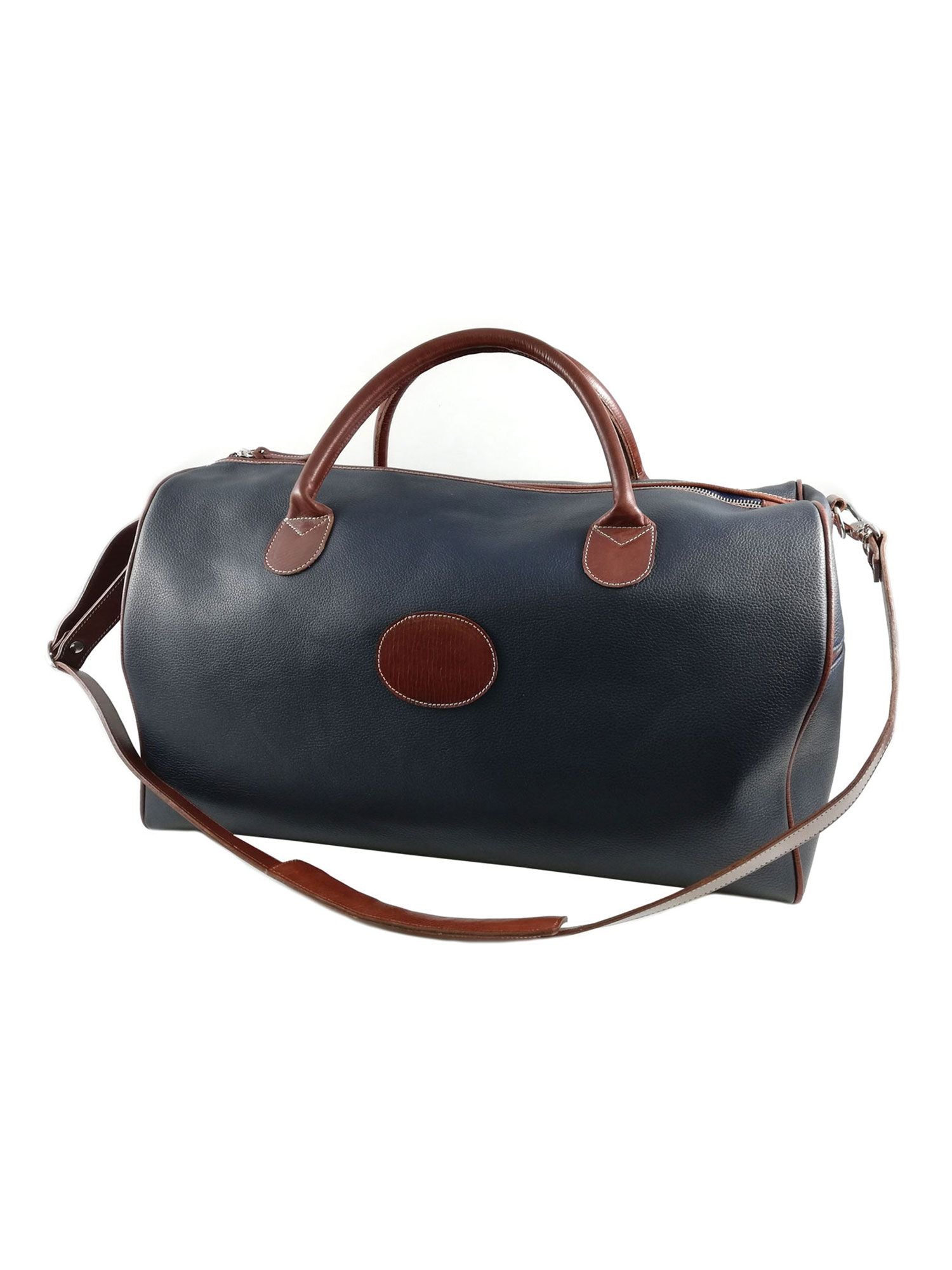 Classic Tartan Lined Duffle Bag - Navy
