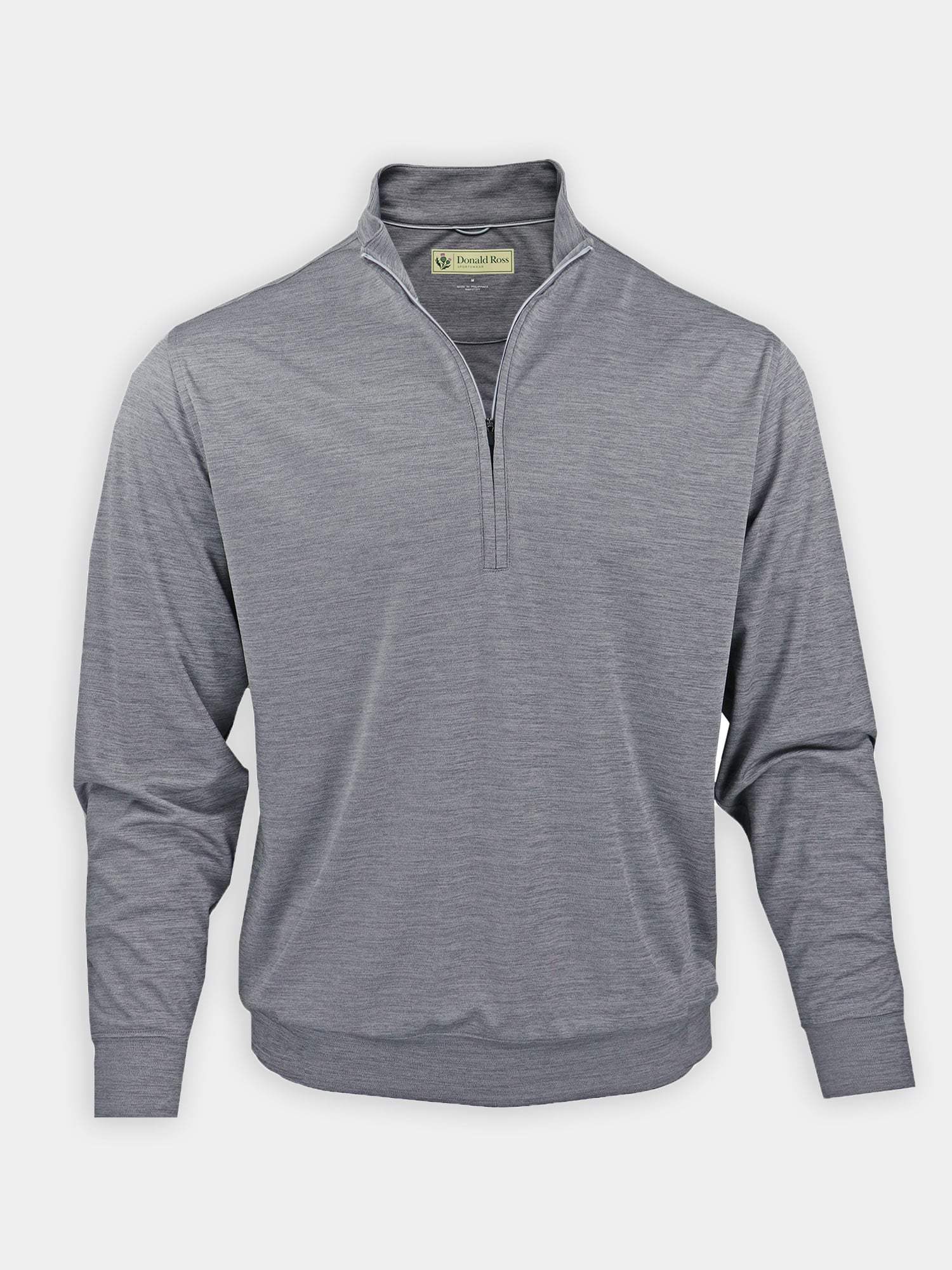 Fairway Pullover | Half Zip Golf Pullover | Grey | Donald Ross Sportswear