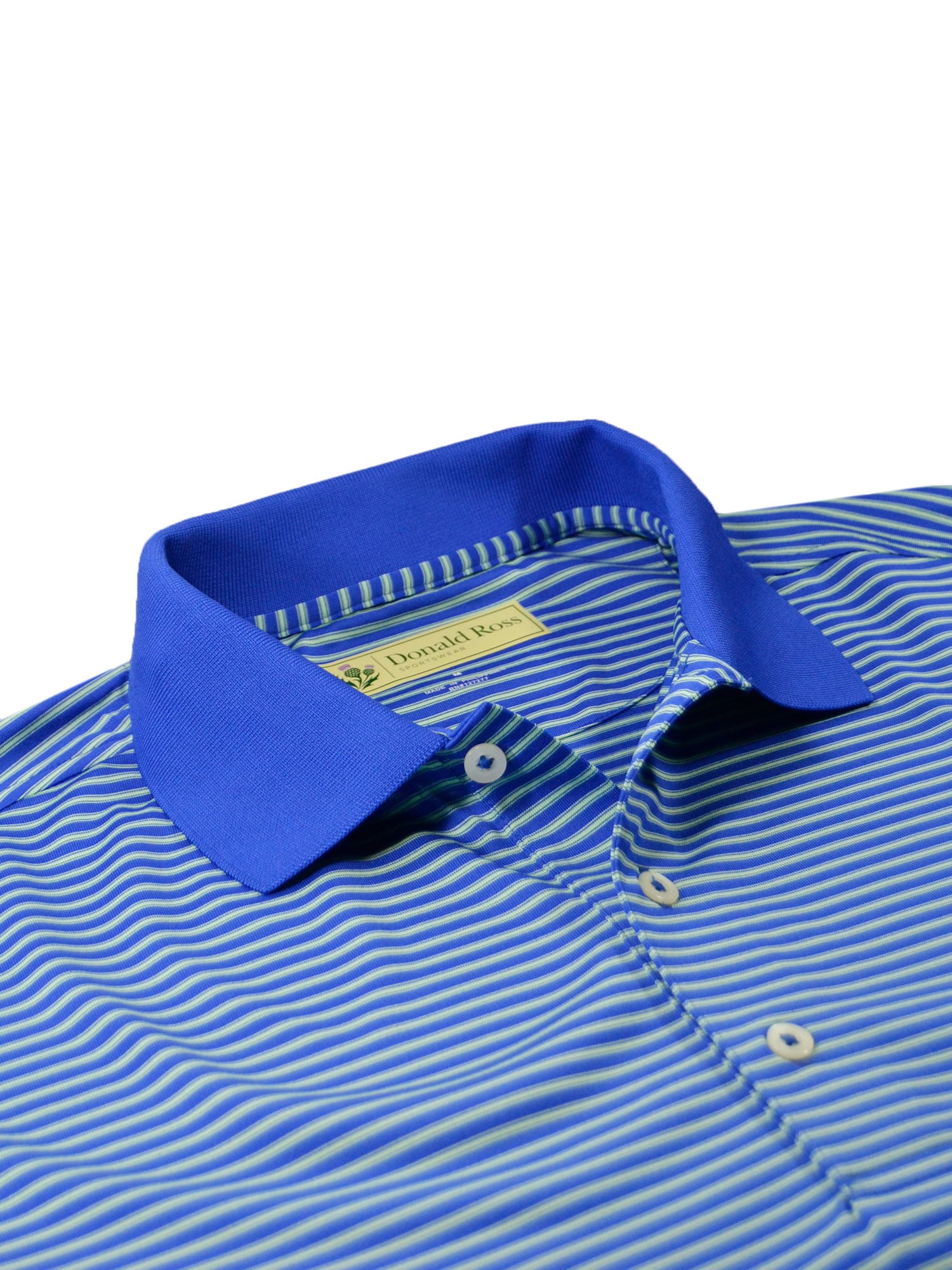 Winchester Stripe Jersey Knit Collar - Donald Ross Sportswear