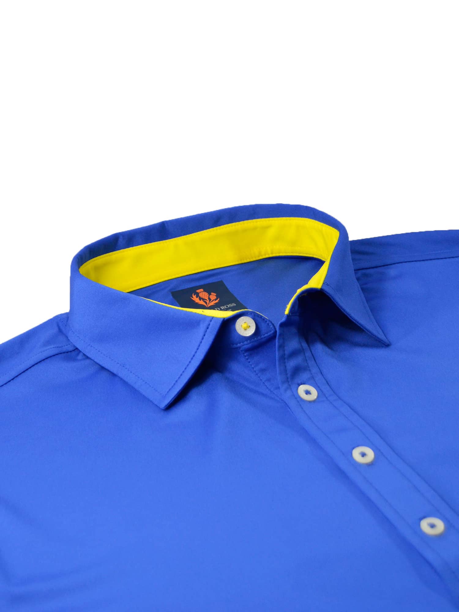 royal blue golf shirt