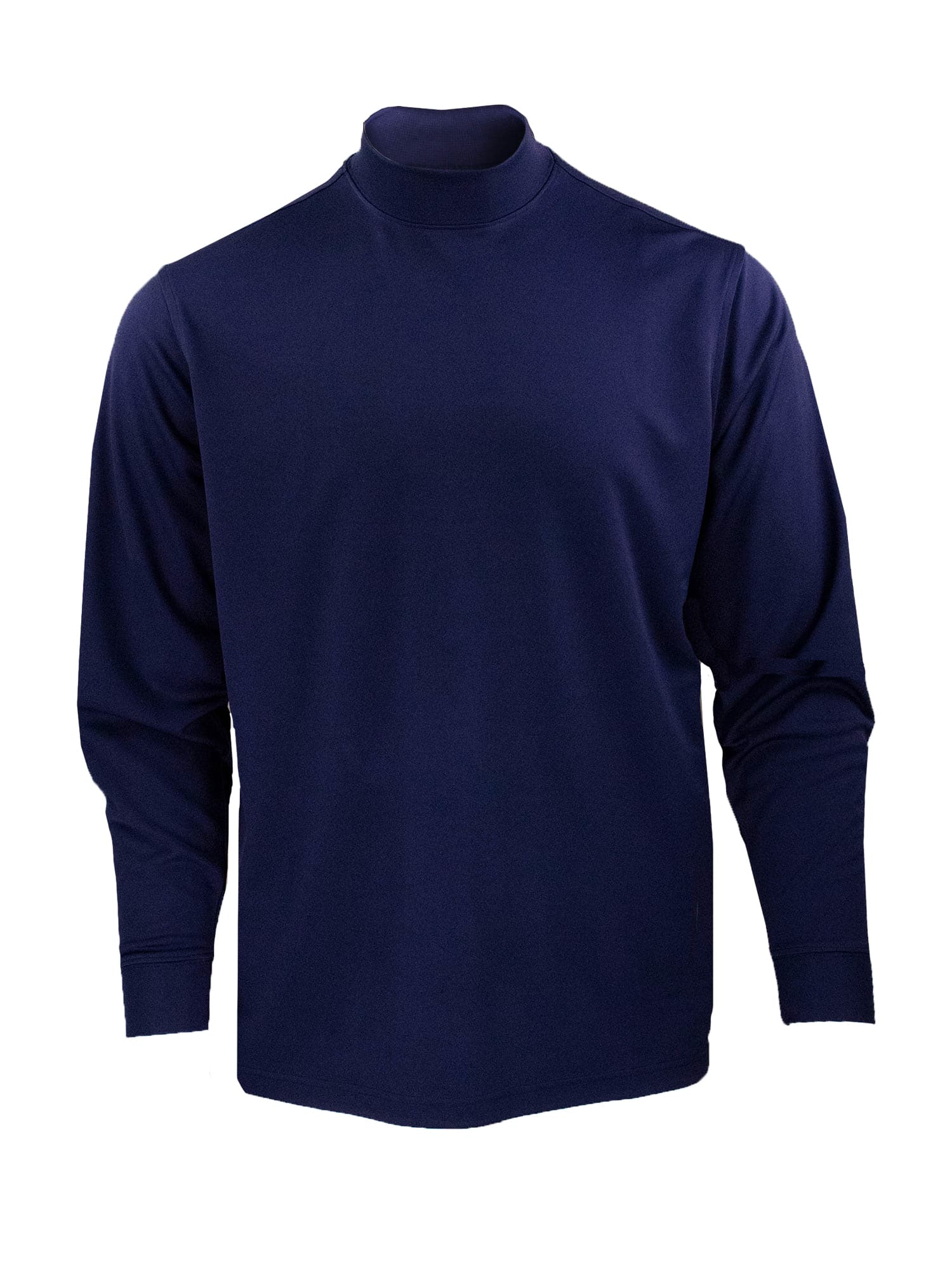 Download Long Sleeve Mock Neck Jersey - Navy - Donald Ross Sportswear