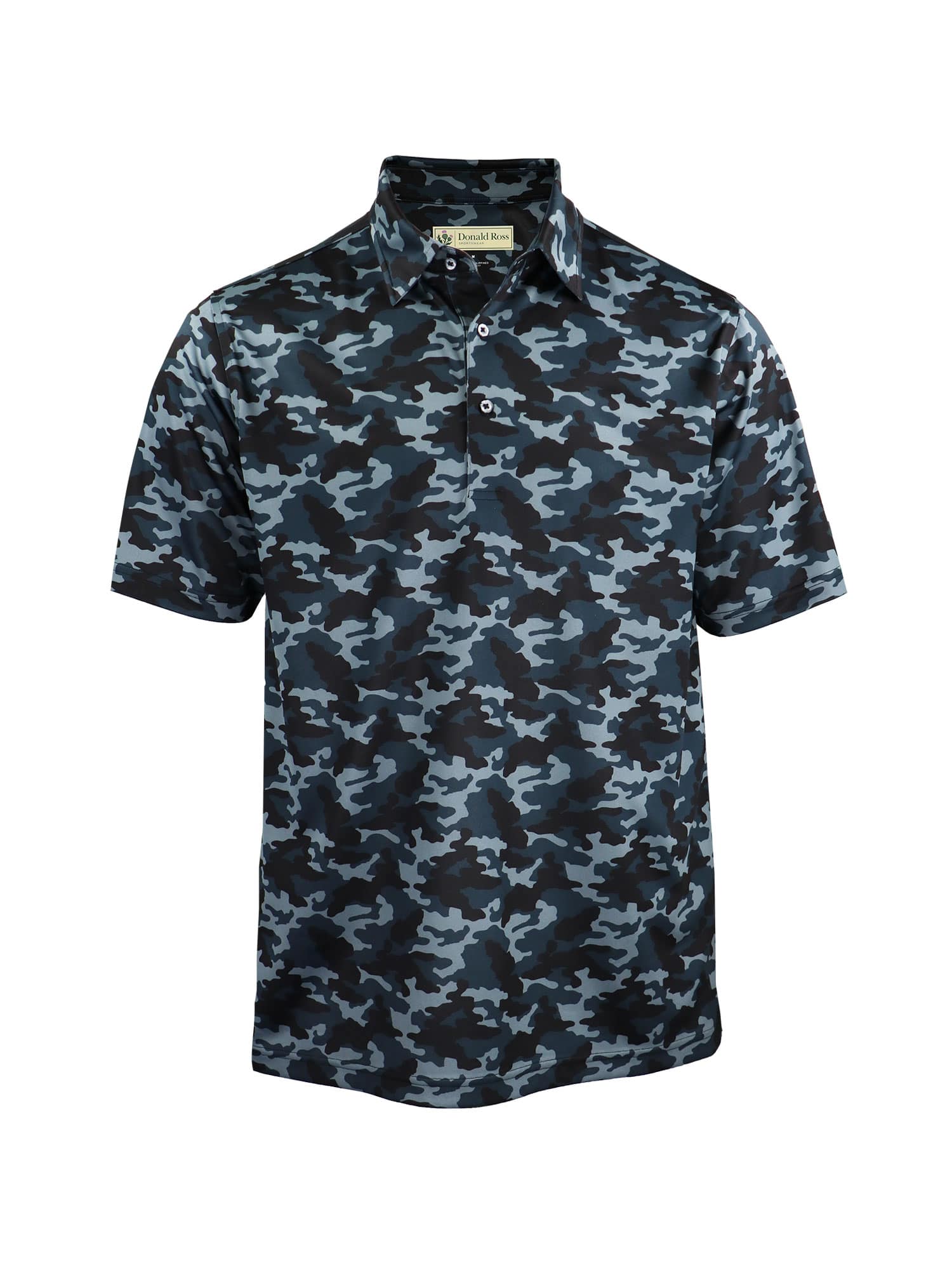 Men's Camo Print Jersey Golf Shirt | Performance Golf Polo | Short-Sleeve