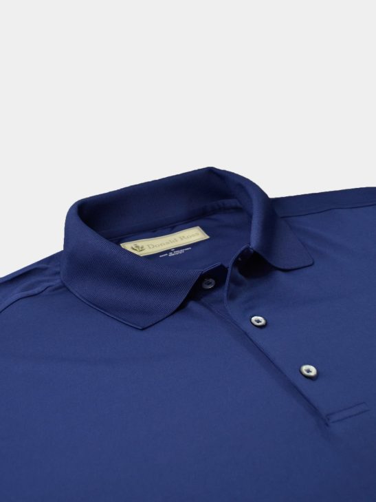 Solid Performance Pique Knit Collar - Navy DR015-MSP-400_1