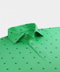 Golf Polo and Shirts- green and navy golf tee