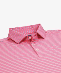 Men's Shirts and Polos- Pink Stripe