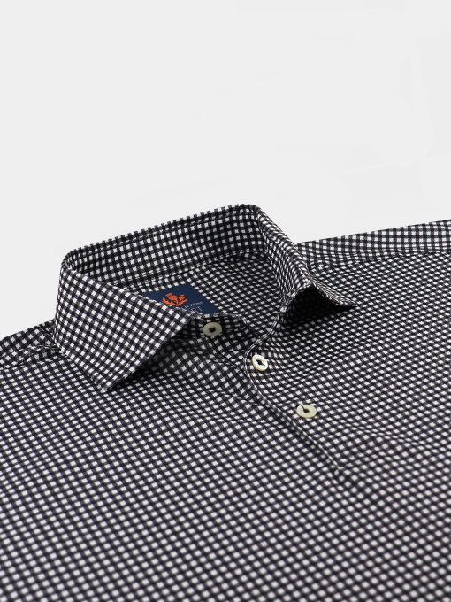 Golf Polo and Shirts For Men- Gingham Print