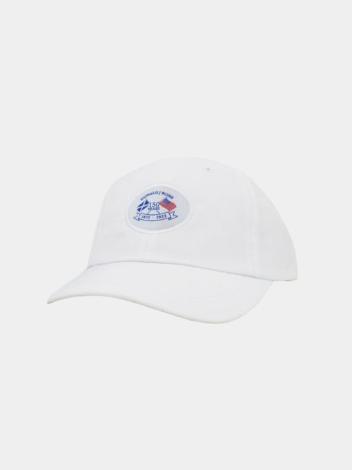 150th Crossing Flags Hat - White