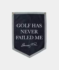 Donald Ross Quote Camp Flag - Navy
