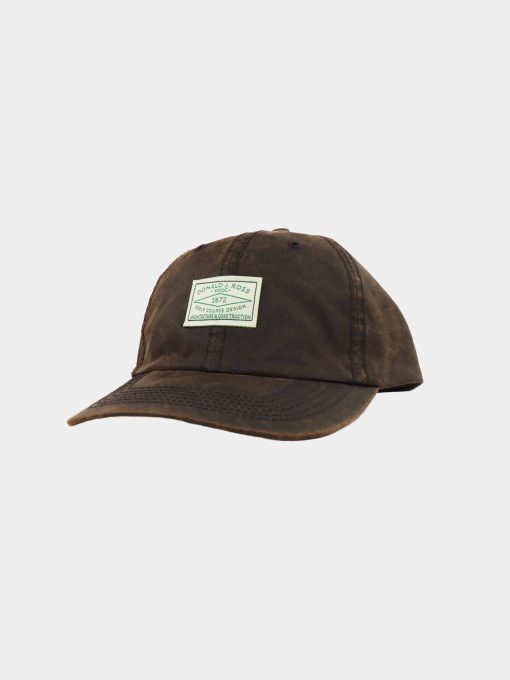 Donald Ross Brown Waxed Cotton Hat - Adjustable