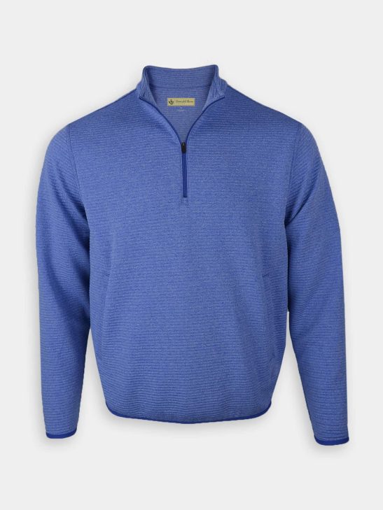 Men's Interlock Golf Pullover - Azure