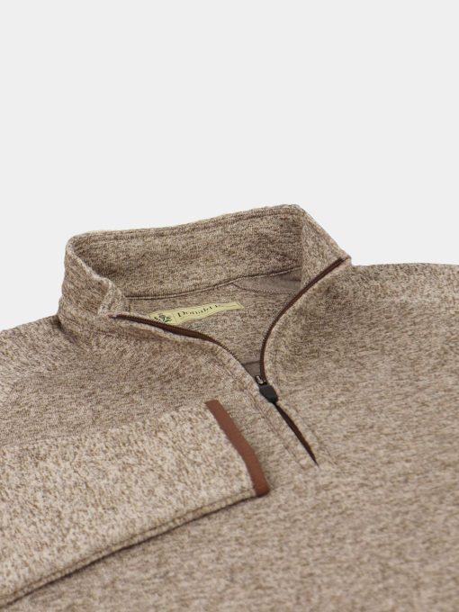 Men's Fleece Golf Pullover - Oat