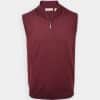 Men's Merino Sweater Vest - Burgundy