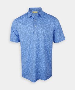 Men's Golf Polo Print - Football Collage