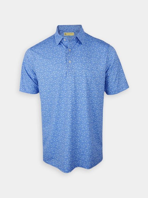 Men's Golf Polo Print - Football Collage