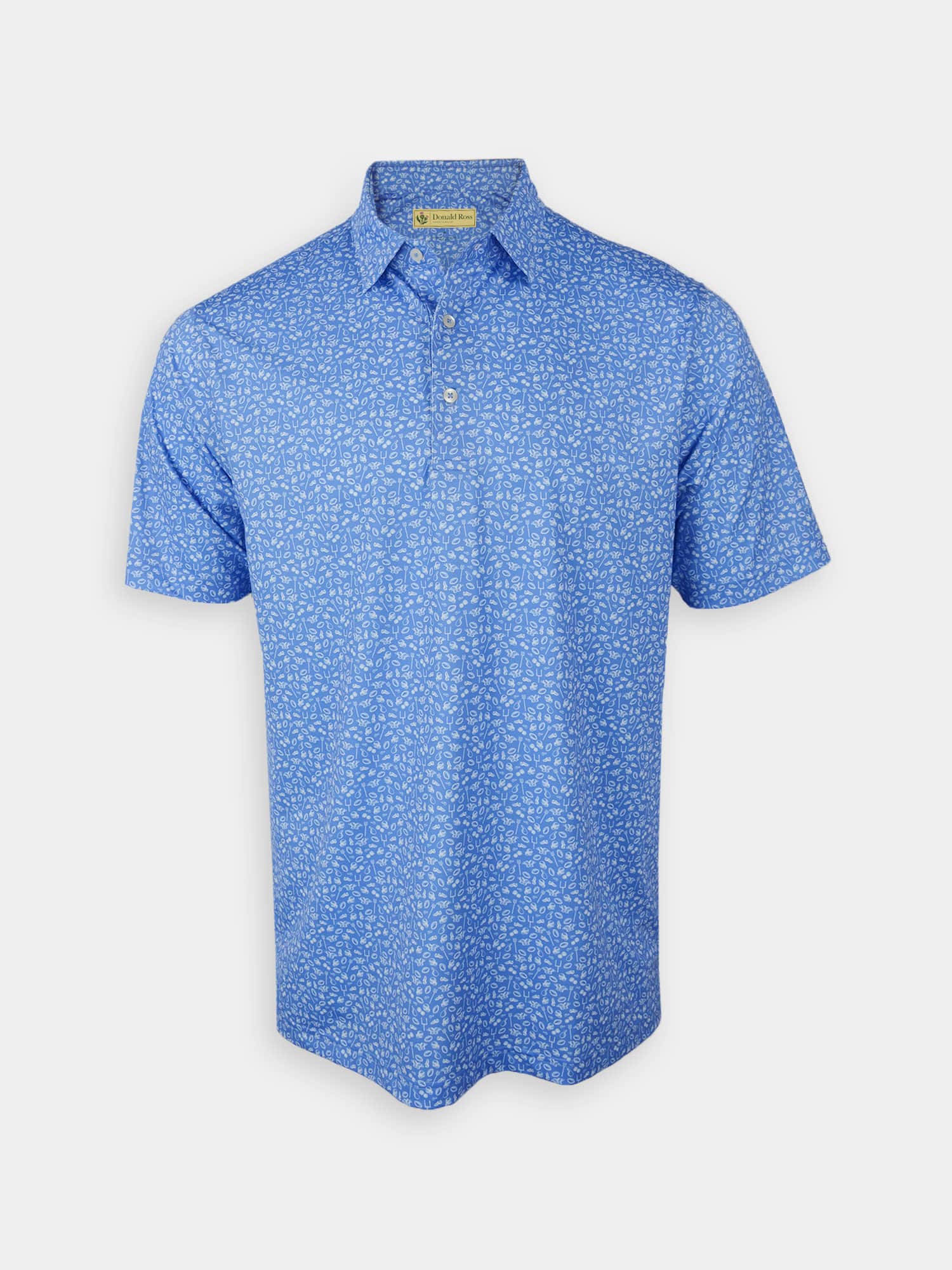Men's Golf Polo - Football Collage- Donald Ross Sportswear