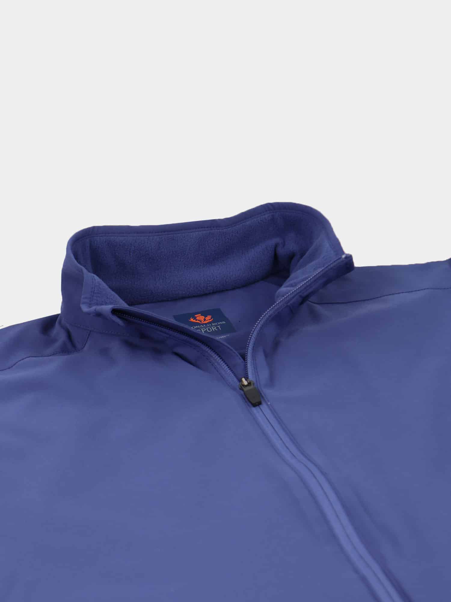 Tristan Nylon Fleece-Lined Vest - Navy