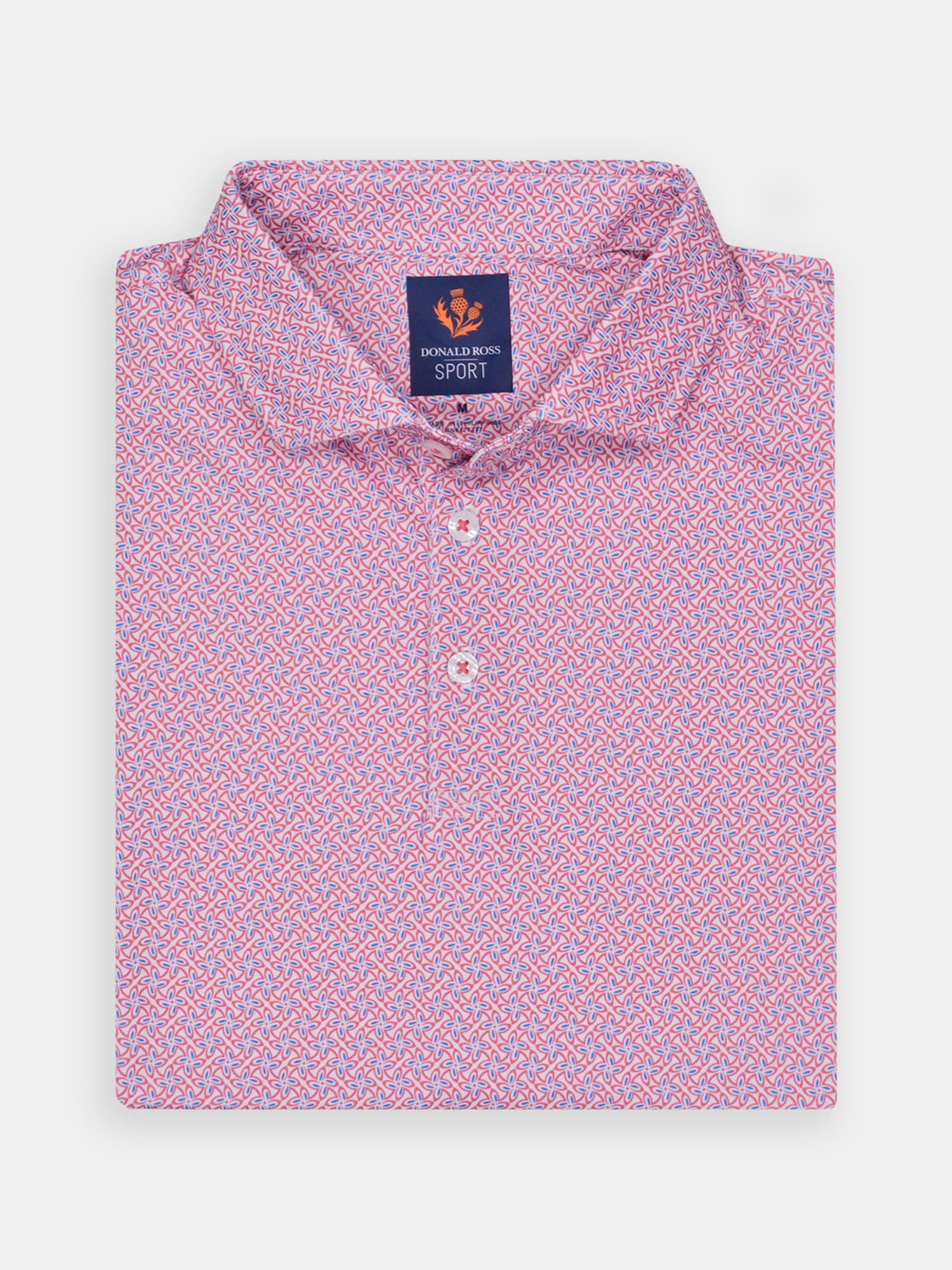 Men's Floral Performance Polo - Sport Fit - Donald Ross